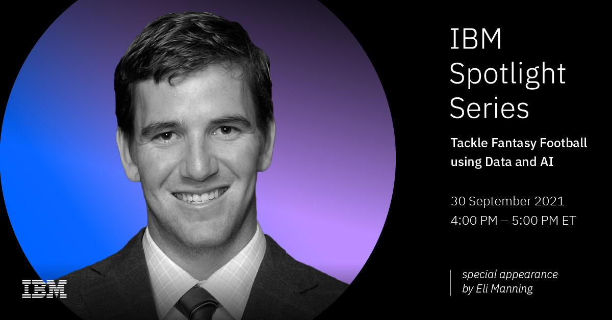 Image of Spotlight Series: Tackle Fantasy Football using Data and AI